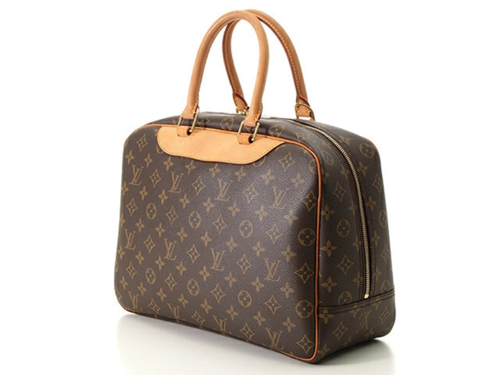 Louis Vuitton Monogram Handbag Deauville Brown